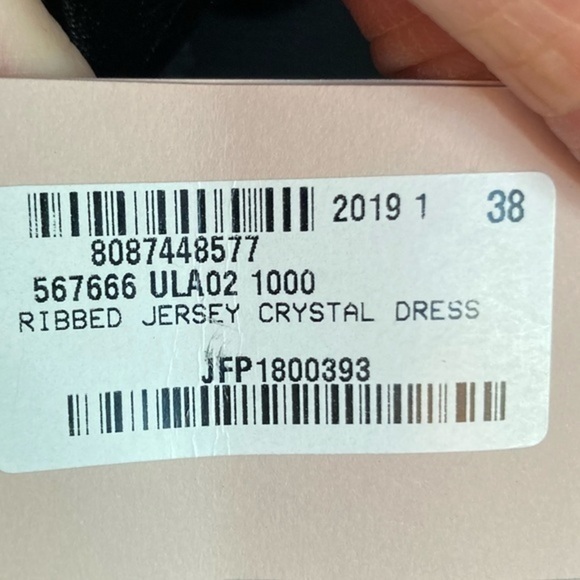 Christopher Kane black ribbed jersey dress with crystals NEW nwt made in Italy - Picture 6 of 13